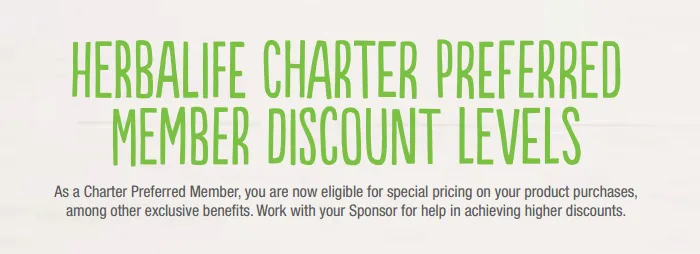 Herbalife Discount Levels