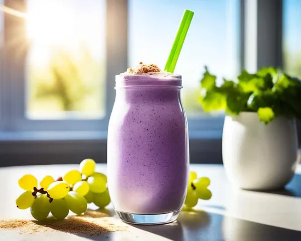 How to Make a Delicious Vanilla Herbalife Shake with Grape