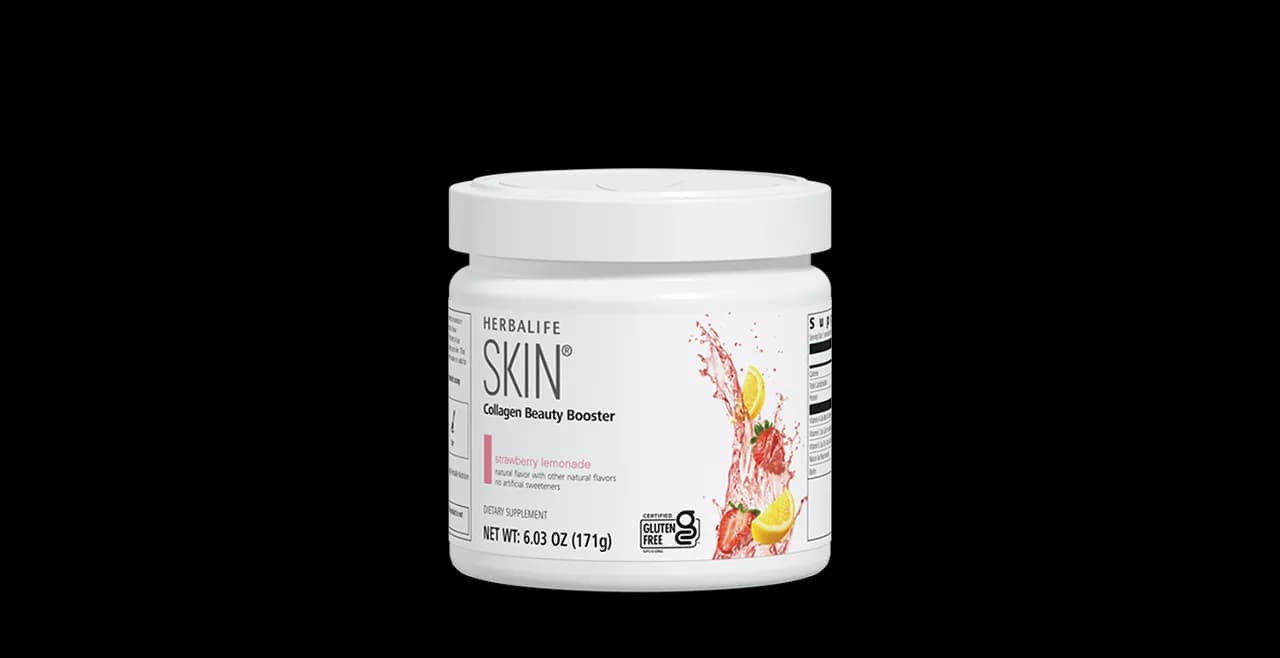 Herbalife Skin Collagen Beauty Booster strawberry lemonade packets