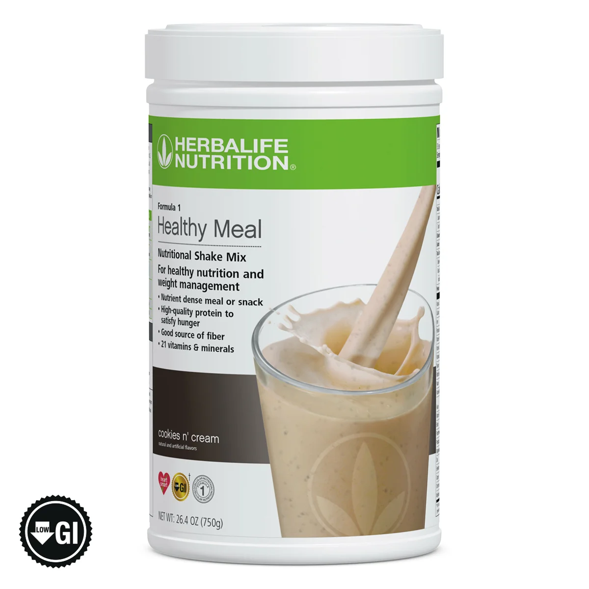Official Herbalife Formula 1 Cookies 'N Cream shake mix canister