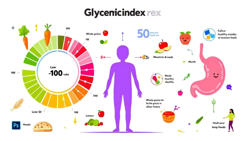 A visual guide to practical tips for eating low GI foods.