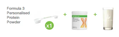 Formula 3 Personalised Protein Powder Scoop