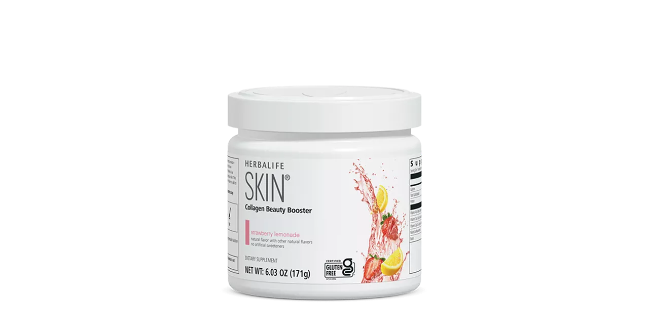 Sachets Herbalife Skin Collagen Beauty Booster fraise citron