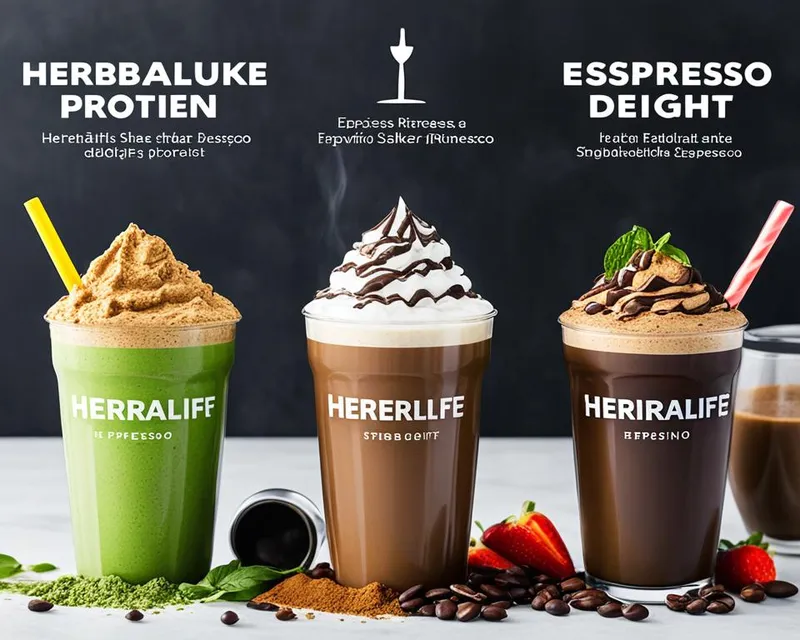 Herbalife Shake Formula and Espresso Delight Protein Shake