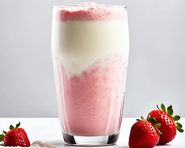 Delicious Vanilla Herbalife Shake with Protein Drink Mix and Strawberry