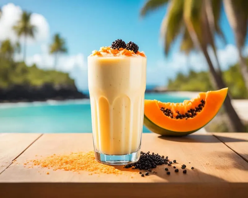 Vanilla Herbalife Papaya Shake