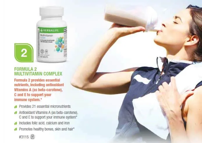 Formula 2 provides essential nutrients, including antioxidant Vitamins A (as beta-carotene), C and E to support your immune system.*