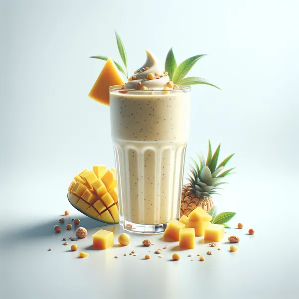 Indulge in a Tropical Herbalife Mango-Pineapple Cookies 'n Cream Shake
