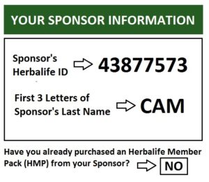 Become an Herbalife Distributor - Become a Herbalife Member - Your Sponsor Information