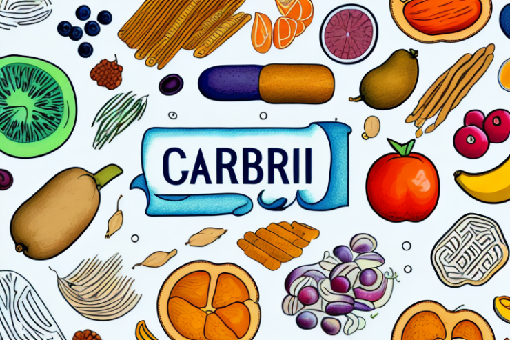 A variety of colorful carbohydrates