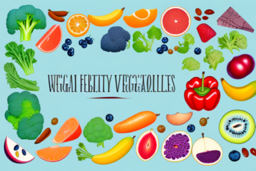 A variety of healthy foods with a focus on fruits and vegetables