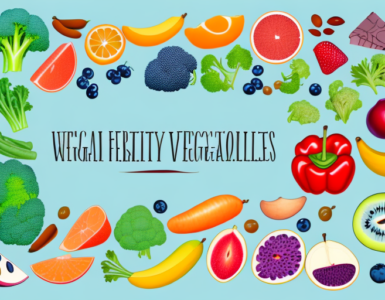 A variety of healthy foods with a focus on fruits and vegetables