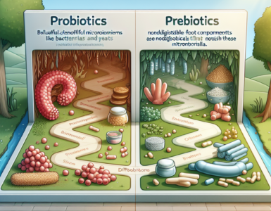 difference between probiotics and prebiotics